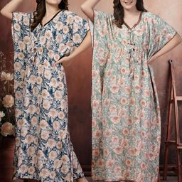 KLOTTHE Multi Maxi Nightdress-image-64