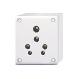 HOSPER Pento 16 A 2 Module Polycarbonate Socket with Box, H222-picture-2