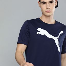 Puma Men Navy Blue Printed dryCELL Round Neck Sustainable T-shirt-11