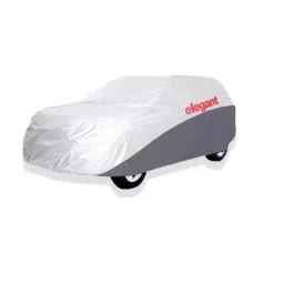 Elegant White & Grey Water Resistant Car Body Cover for Honda Brio-image-97