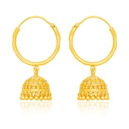 Luv Fashion Circular Half Hoop Earrings-image-51