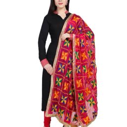 Dupatta Bazaar Pink Dupatta-image-67