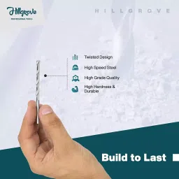Hillgrove 550 W 10 mm Drill Machine with 10 Pcs Masonry Drill Bit & Gloves, HGCM228M1 image 5