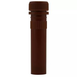 Abdos Non Printed Non Assembled 1.5 ml Amber Non Sterile Self Standing Screw Cap Tube With EPDM-O Ring, P10260A (Pack of 1000)-45