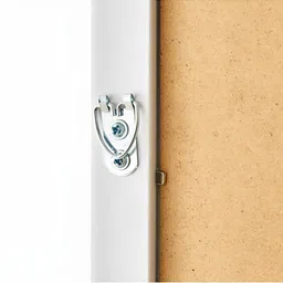 Home Centre Beige Textured Bordered Rectangular Wall Mirror image 4