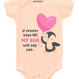 KNITROOT Bua Will Say Yes Print Short Sleeves Onesie - Peach-image-7
