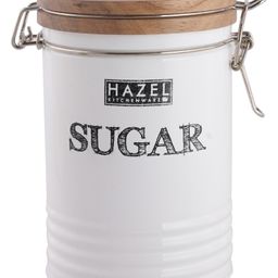 HAZEL Sugar Container with Wooden Lid for Kitchen Sugar Storage Box For Kitchen Food Grade Kitchen Container - 1110 ml-20