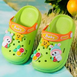 PASSION PETALS Star & Animal Applique Detailed Slingback Clogs - Green-10