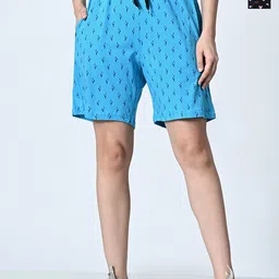 BAESD Women Printed High-Rise Shorts-image-106