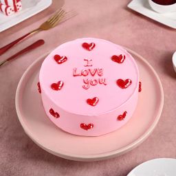 Butterscotch I Love You Valentine Cake-image-19