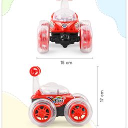 Babyhug Remote Control 360 Degree Twisting Stunt Car with Light & Music - Red image 3