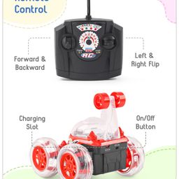 Babyhug Remote Control 360 Degree Twisting Stunt Car with Light & Music - Red image 4