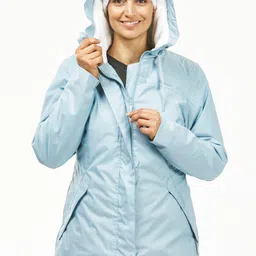 Quechua By Decathlon Women Blue Warm Waterproof Padded Jacket-51