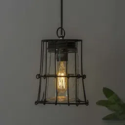 Homesake Black & Clear Industrial Pendant Light - Set of 1-28