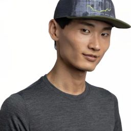 BUFF Graphite Black & Green Printed Cap-image-89