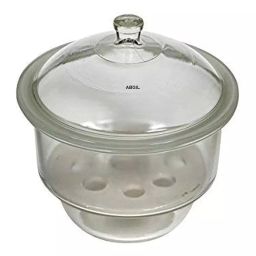 ABGIL Desiccator Size 150 mm Transparent Borosilicate Glass with Porcelain Plate, DES-T-229-03-13