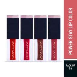Matt Look Power Stay Lip Color Newly Wed - Pack of 4-image-82