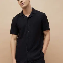 Smileyworld Black Regular Fit Shirt-picture-26