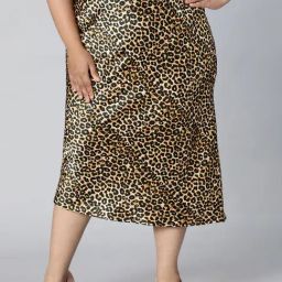 Oxolloxo Multicolor Animal Print Midi Skirt-image-66