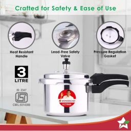 Wonderchef Ultima Outer Lid Pressure Cooker image 3