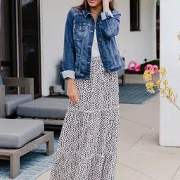 JC Mode Printed Maxi Tiered Skirt-image-75