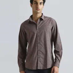 Pepe Jeans Brown Cotton Regular Fit Floral Print Shirt-picture-0