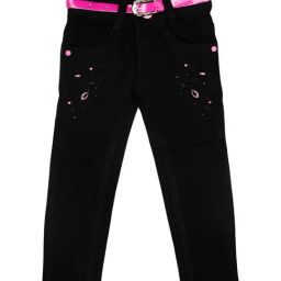 Mee Mee Kids Black Embellished Jeans-image-4