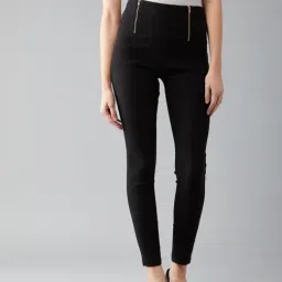 DOLCE CRUDO Black Skinny Fit Jeggings-picture-35