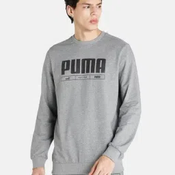 Puma Grey Round Neck Sweatshirt-picture-22