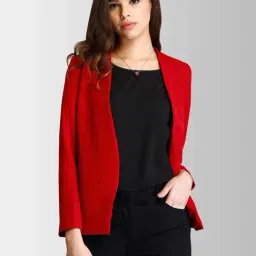 FableStreet Red Regular Fit Jacket-10