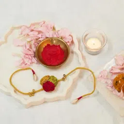 Fabindia Yellow & Red Thread Rakhi-image-80