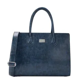 KLEIO Navy Solid Medium Tote Handbag-picture-43
