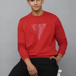 Louis Philippe Sport Red Cotton Regular Fit Sweatshirt-picture-19
