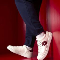 Lotto Men's Leggenda Autograph OG White & Rythmic Red Sneakers-picture-14