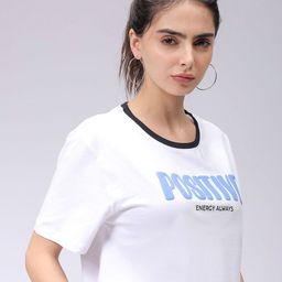 Freehand by The Indian Garage Co Women Typography Printed T-shirt-image-47