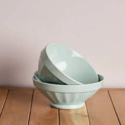 Ribbed Handcrafted Ceramic Ribbed Bowl - Set Of 2-10