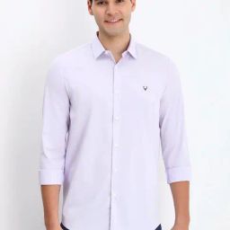Allen Solly Purple Slim Fit Shirt-image-10