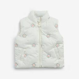 HOP Kids by Westside Off-White Floral Print Puffer Jacket-image-40