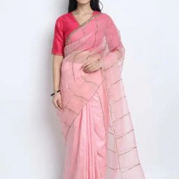 Shivani Bhargava Hot Pink Samyukta Saree Blouse-image-62