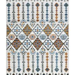 OBSESSIONS Cream & Rust Neo Classical Machine Made Carpet - Medium (170 cm x 120 cm) image 2