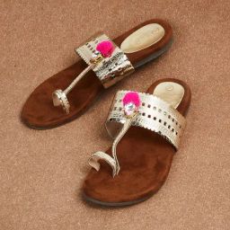 Melange by Lifestyle Women's Gold Toe Ring Sandals-picture-21