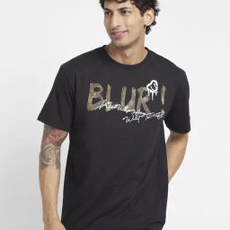 Being Human Black Regular Fit Printed T-Shirt-image-44