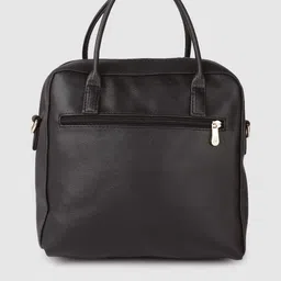 Baggit Black Solid Structured Handheld Bag image 3