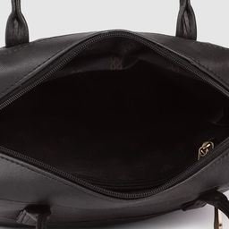 Baggit Black Solid Structured Handheld Bag image 4