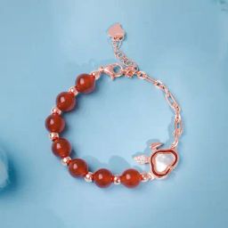 GIVA 925 Sterling Silver Rose Gold Bunny Kids Bracelet-image-65