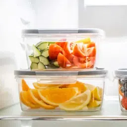 MasterClass Transparent Plastic Rectangular Food Storage Container (0.8 L) image 3