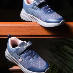 LEAP7X By Liberty Kids Navy & Peach Running Shoes-image-57