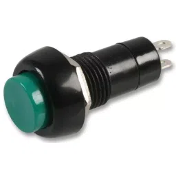MULTICOMP PRO Standard Pushbutton Switches PUSHBUTTON SWITCH, SPST, 1A, 250V, GREEN, MCPS25A-6-30