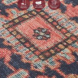Obsessions Rust & Navy Classical Carpet - Medium image 5