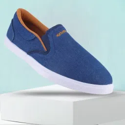 Sparx Men's Navy Blue Slip-On Shoes-image-52
